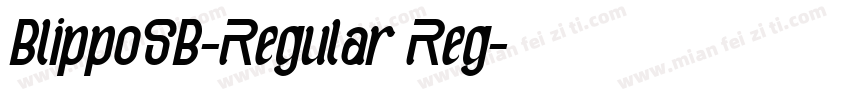 BlippoSB-Regular Reg字体转换